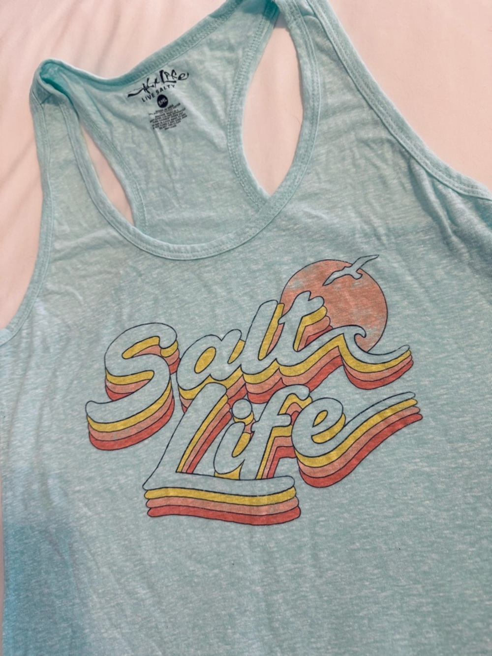 Salt Life Retro Graphic Racerback Tank Top